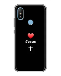 Чохол для Xiaomi Mi6X з картинкою «Серце - Jesus»