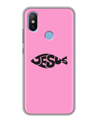 Чохол для Xiaomi Mi6X з картинкою «Рожевий символ Jesus»