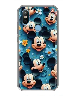 Чохол для Xiaomi Mi6X з картинкою «Паттерн Міккі та Мінні»