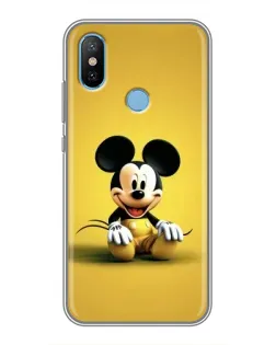 Чохол для Xiaomi Mi6X з картинкою «Міккі на жовтому»