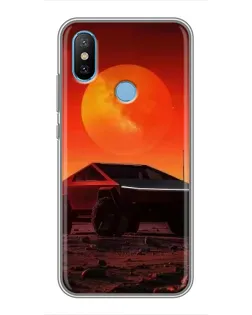 Чехол для Xiaomi Mi6X с картинкой «Cybertruck на Марсе»