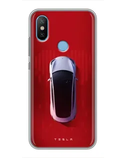 Чехол для Xiaomi Mi6X с картинкой «Tesla Top View»