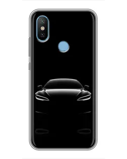 Чехол для Xiaomi Mi6X с картинкой «Силуэт Tesla Night»