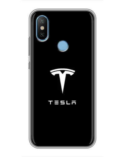 Чехол для Xiaomi Mi6X с картинкой «Tesla White Logo»