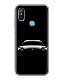 Чехол для Xiaomi Mi6X с картинкой «Фары Tesla Night»
