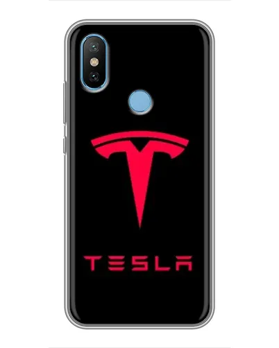 Чехол для Xiaomi Mi6X с картинкой «Tesla Red Logo»