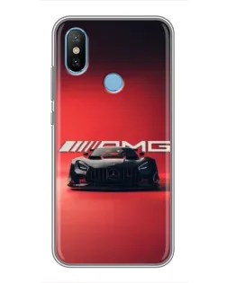 Чехол для Xiaomi Mi6X с картинкой «Mercedes AMG — красная линия»