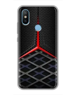 Чехол для Xiaomi Mi6X с картинкой «Mercedes Carbon Grid»