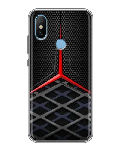 Чехол для Xiaomi Mi6X с картинкой «Mercedes Carbon Grid»