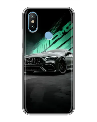 Чехол для Xiaomi Mi6X с картинкой «Темный Mercedes AMG»