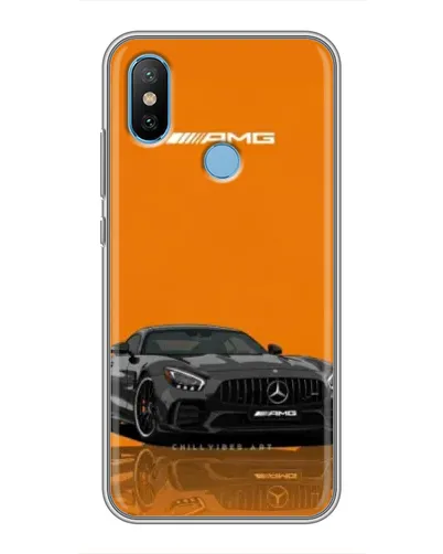 Чехол для Xiaomi Mi6X с картинкой «Оранжевый Mercedes AMG»