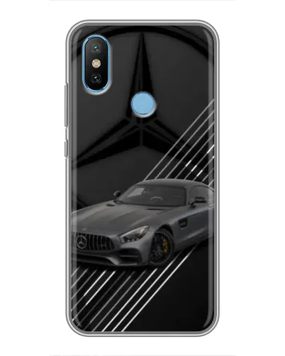 Чехол для Xiaomi Mi6X с картинкой «Mercedes AMG — графика»