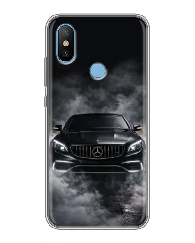 Чехол для Xiaomi Mi6X с картинкой «Mercedes в дыму»
