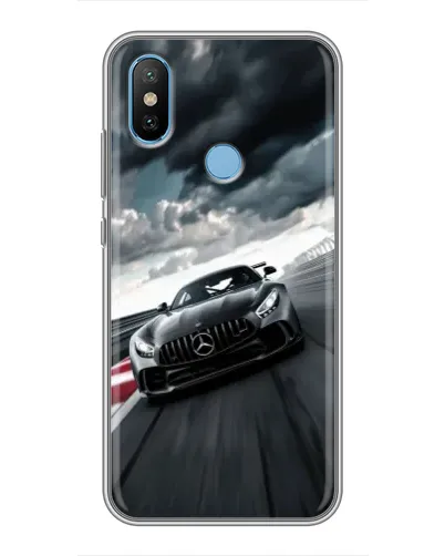Чехол для Xiaomi Mi6X с картинкой «Гоночный Mercedes AMG»