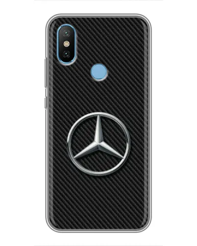 Чохол для Xiaomi Mi6X з картинкою «Карбоновий Mercedes стиль» Чохол для Xiaomi Mi6X з картинкою «Карбоновий Mercedes стиль»