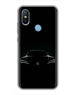 Чохол для Xiaomi Mi6X з картинкою «Mercedes — силует авто»