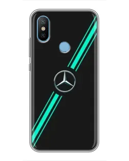Чохол для Xiaomi Mi6X з картинкою «Спортивні лінії Mercedes»