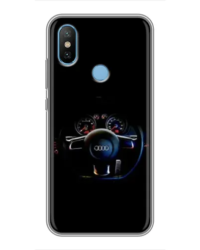 Чехол для Xiaomi Mi6X с картинкой «Салон Audi — руль»