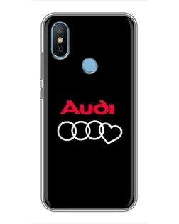 Чехол для Xiaomi Mi6X с картинкой «Логотип Audi Heart»
