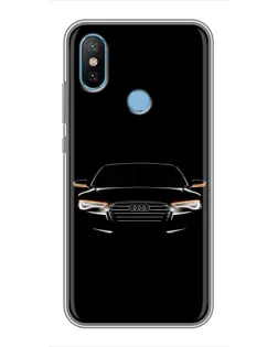 Чехол для Xiaomi Mi6X с картинкой «Audi — ночной контур»