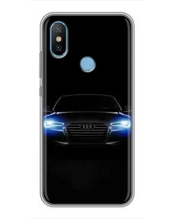 Чехол для Xiaomi Mi6X с картинкой «Audi в неоне»