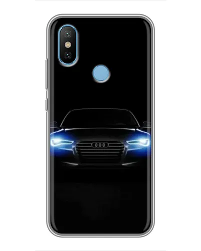 Чехол для Xiaomi Mi6X с картинкой «Audi в неоне»