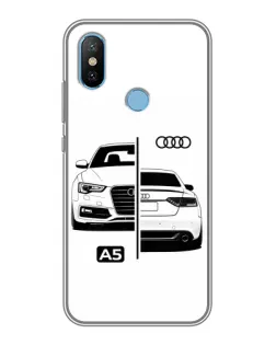 Чехол для Xiaomi Mi6X с картинкой «Audi — контрастный дизайн»