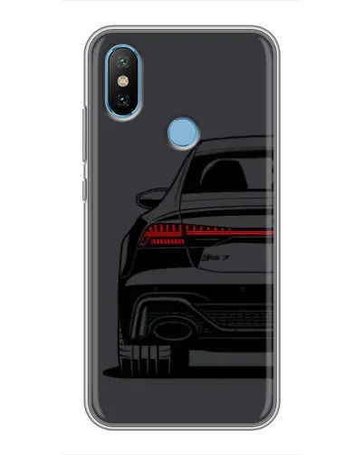 Чехол для Xiaomi Mi6X с картинкой «Задняя часть Audi — арт»
