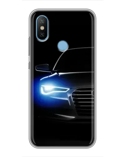 Чехол для Xiaomi Mi6X с картинкой «Неоновый взгляд Audi»