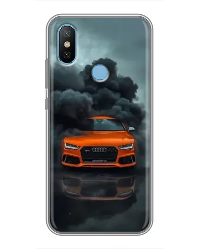 Чехол для Xiaomi Mi6X с картинкой «Audi в облаках дыма»