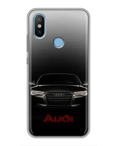 Чехол для Xiaomi Mi6X с картинкой «Audi — градиентный контур»