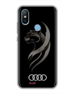 Чехол для Xiaomi Mi6X с картинкой «Графика — пантера и Audi»