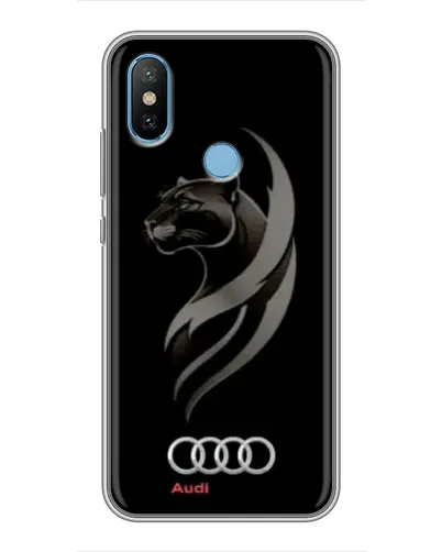 Чехол для Xiaomi Mi6X с картинкой «Графика — пантера и Audi»