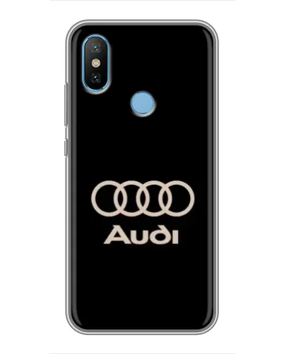 Чехол для Xiaomi Mi6X с картинкой «Audi — золотой логотип»