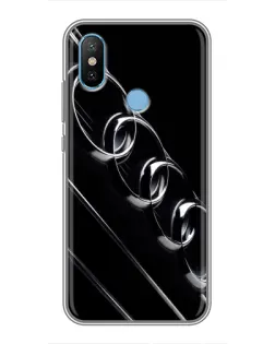 Чехол для Xiaomi Mi6X с картинкой «Audi — абстрактные кольца»