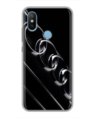 Чехол для Xiaomi Mi6X с картинкой «Audi — абстрактные кольца»