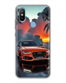 Чехол для Xiaomi Mi6X с картинкой «Audi — закат»