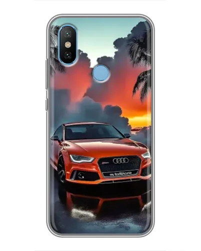 Чехол для Xiaomi Mi6X с картинкой «Audi — закат»