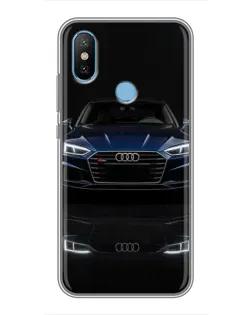 Чехол для Xiaomi Mi6X с картинкой «Audi — ночное отражение»