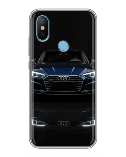 Чехол для Xiaomi Mi6X с картинкой «Audi — ночное отражение»