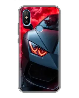 Чехол для Xiaomi Mi6X с картинкой «Lamborghini красное сияние»