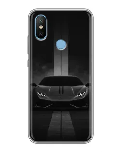 Чехол для Xiaomi Mi6X с картинкой «Lamborghini симметрия дорог»