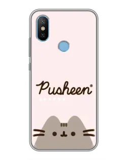 Чехол для Xiaomi Mi6X с картинкой «Pusheen логотип»