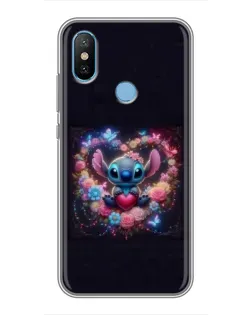 Чехол для Xiaomi Mi6X с картинкой «Stitch в цветах» Чехол для Xiaomi Mi6X с картинкой «Stitch в цветах»