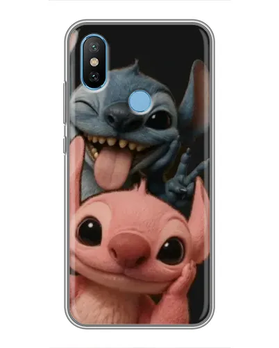Чехол для Xiaomi Mi6X с картинкой «Стич и Ангел»
