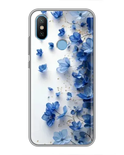Чехол для Xiaomi Mi6X с картинкой «Голубой цветочный каскад»