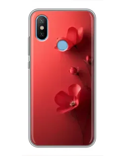 Чехол для Xiaomi Mi6X с картинкой «Маковые соцветия»