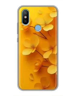 Чехол для Xiaomi Mi6X с картинкой «Золотые лепестки»