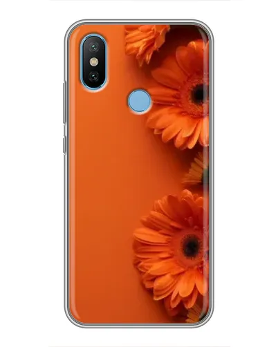 Чехол для Xiaomi Mi6X с картинкой «Оранжевые герберы»