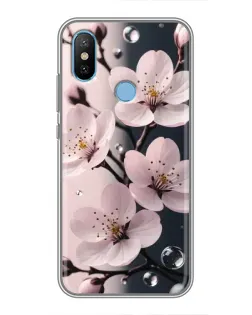 Чехол для Xiaomi Mi6X с картинкой «Нежная сакура и капли»